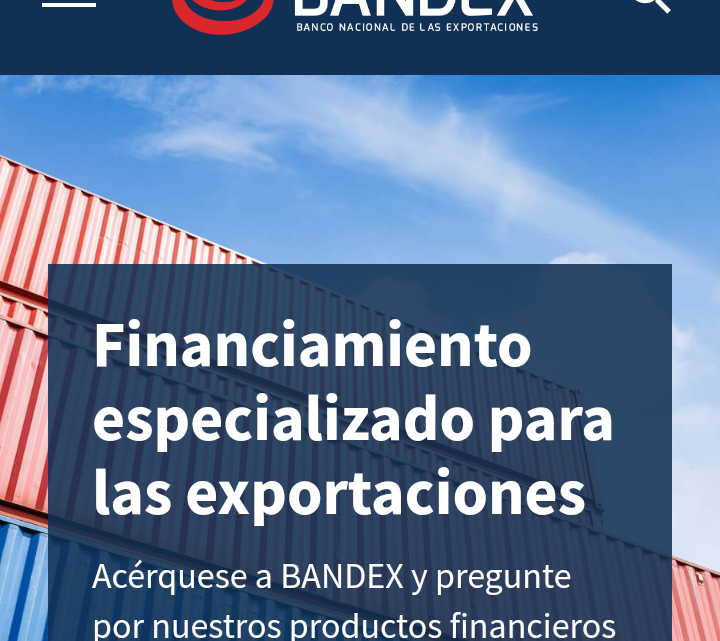 Bandex abre canal para financiar a los exportadores